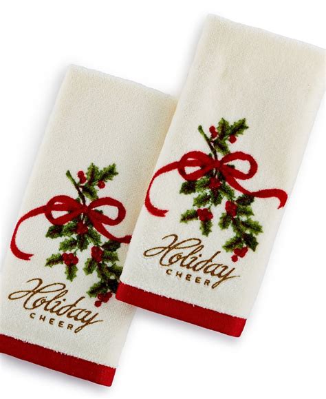 christmas fingertip towels